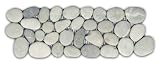 Bali Cloud Pebble Tile Border 1 Piece (Mesh Mounted)