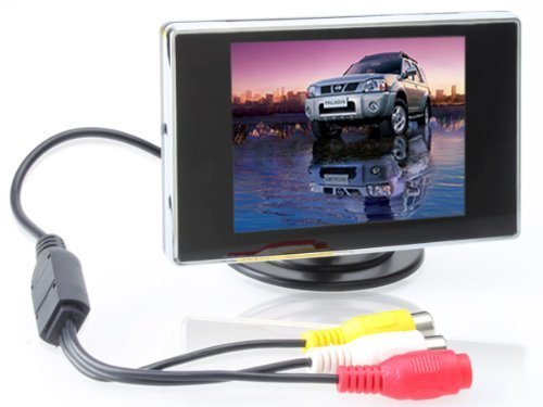 BW 3.5 inch TFT LCD Car Rearview Monitor, Digital Parking Monitor for Vehicle Backup Cameras