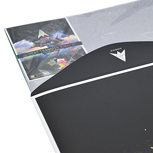 Heat Transfer Vinyl, Iron on HTV Bundle Supplies for T Shirts, Fabric, Clothing - 12" x 12" - 12 Sheets Assorted Colors Works with Cricut, Silhouette Cameoand and Other Cutter Machines