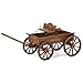 Buckboard Style Rustic Fir Wood Home Garden Decor Wagon