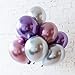 Metallic Purple Balloons 12 inch 50pcs Party Balloons Birthday Helium Balloon Chrome Latex Balloons