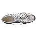 Lucksender Womens Pierced Lace-up Fashion Hollow Wedge Mid Heel Oxfords Shoes