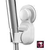 Shower Head Holder Suction Adjustable Wall Mount Adhesive Suction Cup Hand held Shower Head Holder For Kids Shower Head Showerhead Bracket Holder Shower Wand Holder Suction Replacement