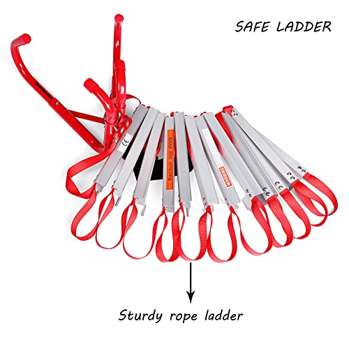 Fire Escape Ladder 2 Story Portable Safety Ladder Emergency Escape