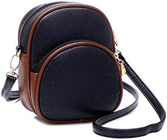 Justoshop Retro PU Leather Mini Fashion Women Shoulder Bag Case for Instax Mini 70 8 7s 25 50s 90 Films Camera - Black