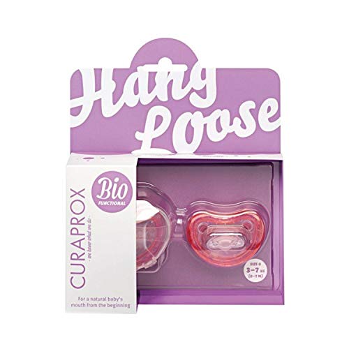 Curaprox Hang Loose Baby Soother Pink Size 1 Pacifier (2 Pack) - Thumbnail 4