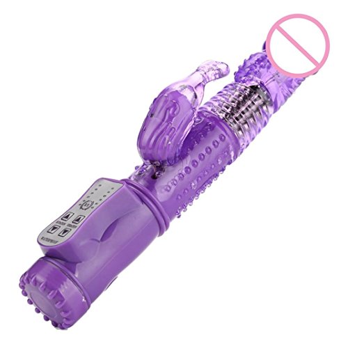 Vibrators, Lookatool Waterproof Rabbit Dildo Vibrator G-spot Multispeed Massager Female Adult Sex Toy (Purple)