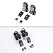 RT-TCZ Original JL Hood Latches Hood Lock Catch Latches Kit for Jeep Wrangler JK JL 2007-2018 (Black)