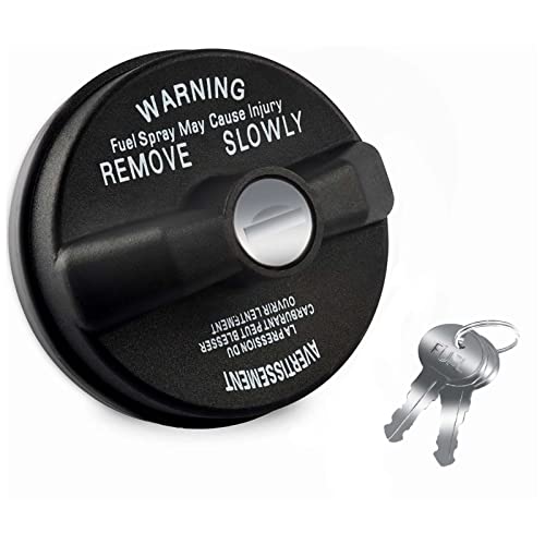 10504 Locking Gas Cap,Lock Fuel Cap Replace Compatible with NISSAN Titan,Armada,Rogue Sport,Micra,Murano,Sentra,Versa Note | INFINITI Q70L,Q40,QX50 | chevy Silverado - Locking Fuel Door