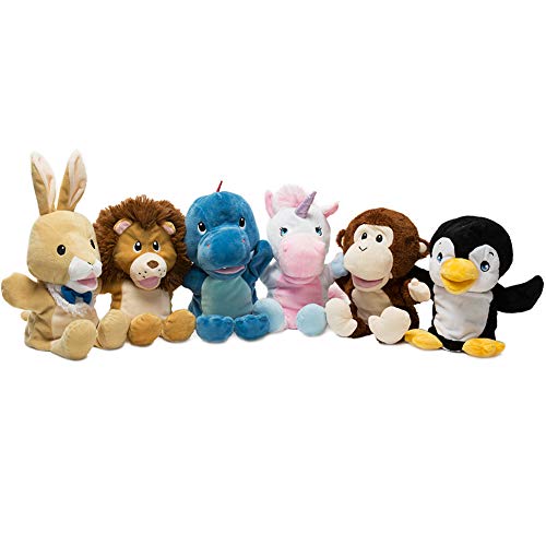 HollyHOME Plush Zoo Friends Hand Puppet Animal Puppet Penguin for Kids