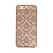 ABC® Carved Damask Vintage Pattern Matte Hard Case Cover For iPhone 6 4.7 Inch (Golden)