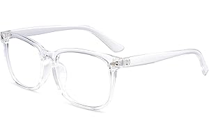 EYLRIM Square Frame Clear Lens Glasses Non Prescription Eyeglasses