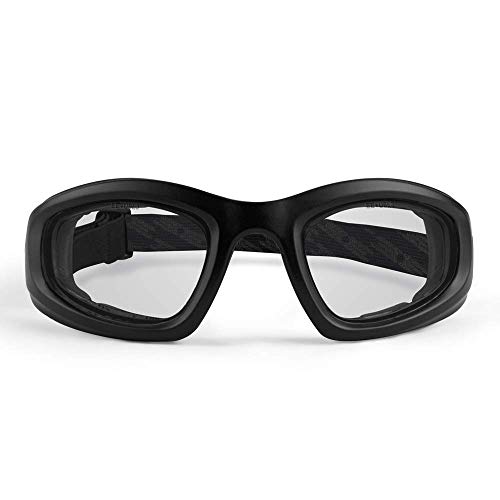 2 Pairs Epoch Motorcycle Goggles with Black Frames and Clear Smoke Lenses - Thumbnail 2