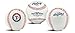 Rawlings MLB Texas Rangers Team Logo Baseball, White, 1