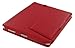 rooCASE Executive Leather Folio Case for iPad 1st Generation (Red)