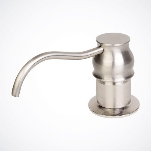 Brushed Nickel Contemporary Soap Dispenser Kitchen Faucet Sink Lotion Pump