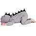 DRESHOW Baby Cartoon Onesies Dinosaur Romper Long Sleeve One piece Jumpsuit Grey 6 12 Months  90