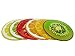 Non Slip Silicone Coasters Set of 6 Colorful Fruit Slices by Coulore for Coffee and Wine Lovers, hot SALE...