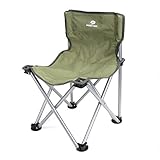 MOSSY OAK Camping Chair Folding Portable Lightweight Backrest Stool with Carry Bag, Max Load 220 Lbs, 20.5 x 14 x 13 inch, Green