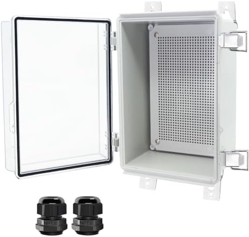 IP65 Waterproof ABS Plastic Electrical Junction Box With NPT Cable Gland – Gray