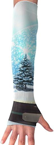 Snow Globe Cooling Arm Compression Long Sleeve Sun Guard - For Women, Men, Kid &amp; Youth - For Outdoor Cycling Bicycle