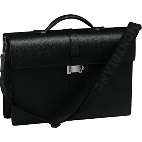 Montblanc 4810 Westside Briefcase 1 compartment, black calf leather embossed MB7578/N