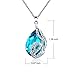 M-Tree Womens Crystal Pendant Necklaces - Female Pretty Trendy Love Necklace With Nice Crystal Color Blue