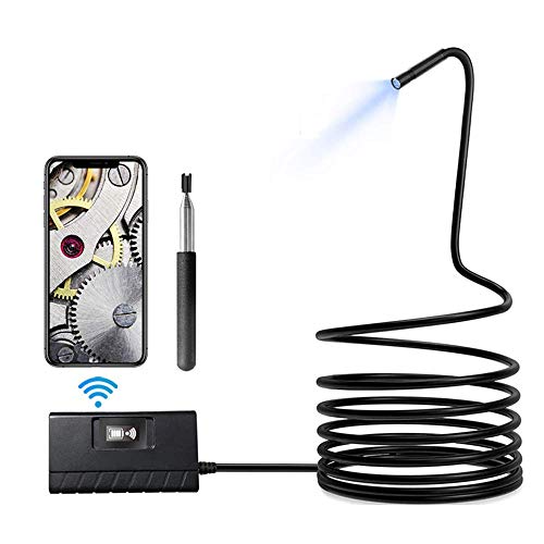 QIANG WiFi Endoskop, Endoskopkamera HD 5.5 MM Ultradünne Auto Reparatur Inspektionskamera Mit Digital Zoomable Lens IP68…