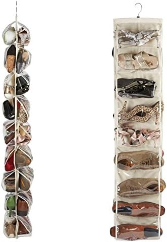 Brilliant Feet G005, Heavy Duty 18 Pocket Hanging Shoe Organiser 18 works of Shoes, for Wardrobe Rail