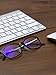 Umizato Super Lightweight Blue Light Blocking Glasses - Computer Gaming for Men Women - Minimalist Design, Anti-Glare UV Filter Blocker, Reduce Eye Strain, Migraine, Light Sensitivity (Orion in Red)
