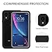 OTBBA iPhone XR Waterproof Case, IP68 Certified Full Body Sealed Waterproof Shockproof Snowproof Dirtproof Underwater Protective Case Compatible for XR (Black)