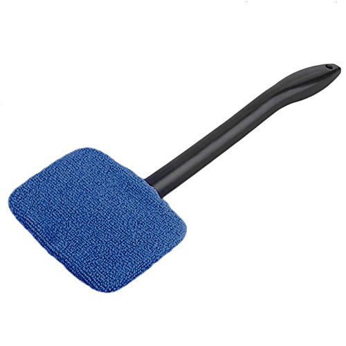 Windshield Cleaner with Microfiber Cloth,Car Windshield Cleaner Brush Auto Window Glass Cleaning Brush Tools