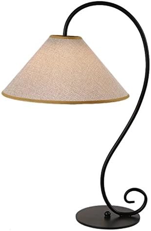 Simple Black Iron Desk Light, Reading Lamp, Study Lights, Work Lights, Office Lights, Bedside Cabinet Bedside Lamps - Black Table Lights,
