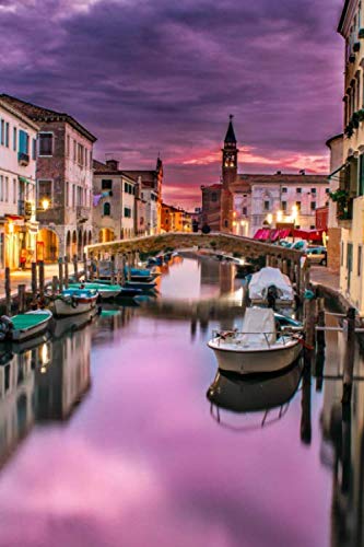 Canal Venice School Lined Notebook Journal Diary