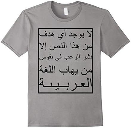 Men's Berlin Metro Fear of Arabic T-Shirt Medium Slate