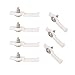 Ustellar 50PCS LED Light Strip Mounting Bracket Fixing Clip, One Side Fixing, with 50 Pieces Screws (Ideal for 8mm Wide Non-waterproof LED Strip)