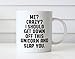 MAUAG Funny Quote Unicorn Coffee Mug, Me Crazy I Should Get Down off This Unicorn and Slap You Best Gifts Cup, White 11 Oz