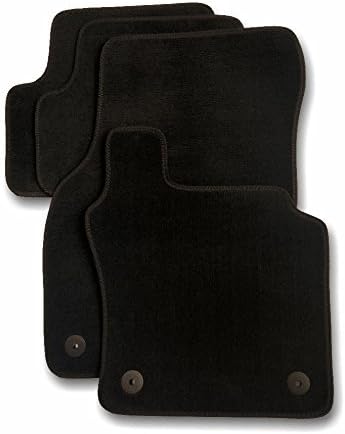 Tailored Car Mat Set Fits Hyundai Genesis (2010-To Date) Premium Quality In Black With Beige Trim For LHD Cars Only