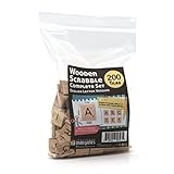 200 Scrabble Tiles - NEW Scrabble Letters - Wood Pieces - 2 Complete Sets - Great for Crafts, Pendants, Spelling