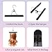 Hair Extensions Storage Bag, Portable Carrier, Virgin Hair Wig Storage Bag, Transparent Zip Up Closure, Protection case with Wooden Clip In Hair Hanger- Blackthumb 3