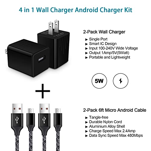 Micro Charger Phone Android Cables for Motorola Moto E 2020 E7 E6