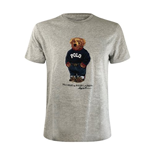 Polo ralph lauren mens limited polo bear t-shirt (large, grey/pol…