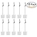 NUOLUX 10pcs Memo Clip Holder Stand with Alligator Clasp for Pictures Card Paper Note Clip (White)