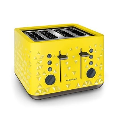 Morphy Richards Prism 4-Slice Toaster (Yellow)