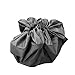 BPS Wetsuit Changing Mat w/Wax Comb - Charcoal Black
