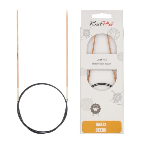 KnitPro Basix Beech Fixed Circular Needles 47 (120cm) | 2.00mm