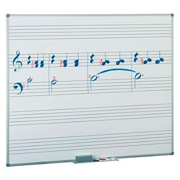Faibo Whiteboard Tafel Mit Notenlinien 122 X 150 Cm