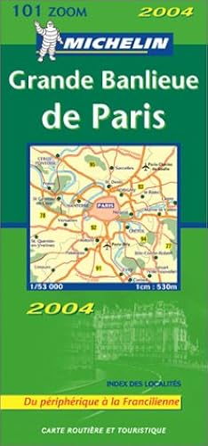 Download Carte routière : Grande banlieue de Paris : Du périphérique à la Francilienne, N°11101 PDF