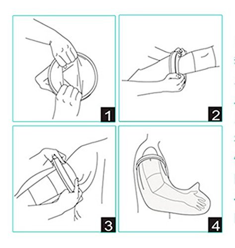Adult Arm Cast Cover, HAIN Clear Waterproof Shower Bandage Protector with Seal Protection for Hand, Wrist, Finger Wound in Bathing or Swimming,100% reusable(Full Size) (Medium Arm (580*260*150))