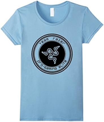 Women's Razer Logo White Esports T Shirt men kid women 2017 Small Baby Blue